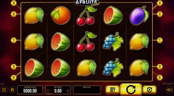 Play 6 Fruits Deluxe online