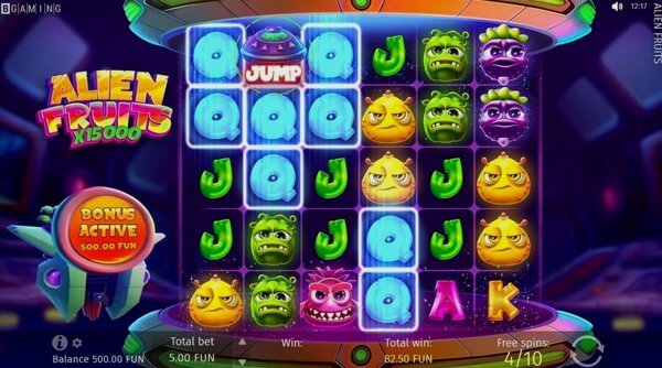 Play Alien Fruits online