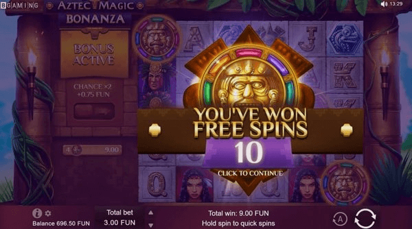 Play Aztec Magic Bonanza online