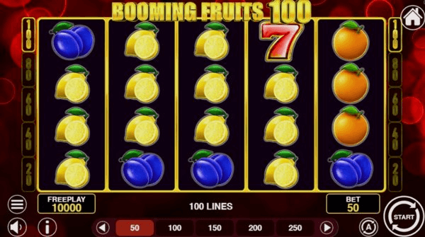 Play Booming Fruits 100 online