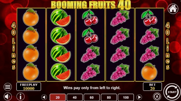 Play Booming Fruits 40 online